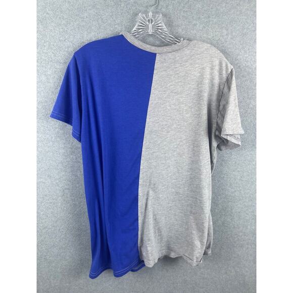 Yale University Shirt‎ Women's XL Blue Gray Vertical Color Blocked Short Sleeve - Picture 5 of 8